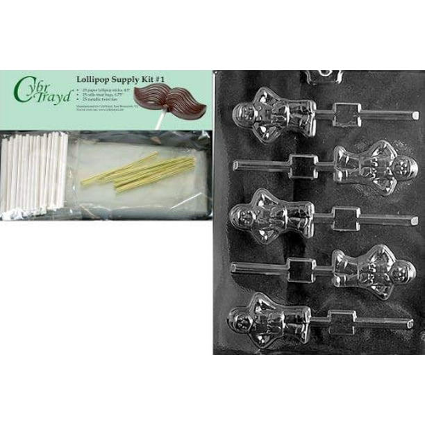 Cybrtrayd 6StK50H 6-Inch Halloween Lollipop Supply Bundle and Copyrighted Chocolate Molding Instructions from Cybrtrayd Cybrtrayd 6StK50H 6-Inch Halloween Lollipop Supply Bundle and Copyrighted Chocolate Molding Instructions from Cybrtrayd